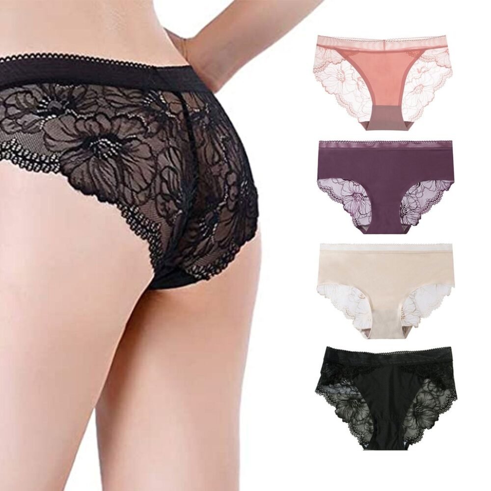 Lace Panties Low waist Soft Stretch Sexy Bikini Panties