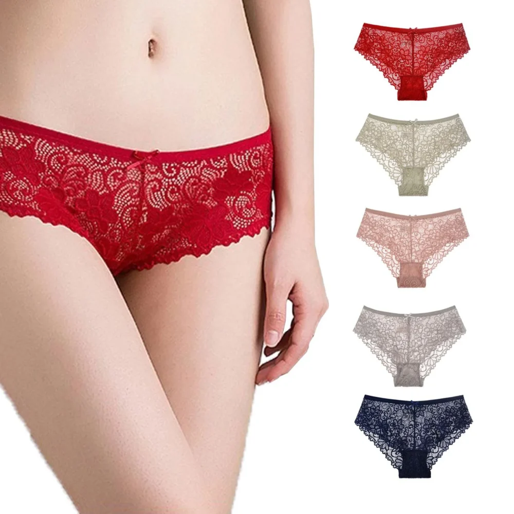 Lace and Cotton High Rise Panties