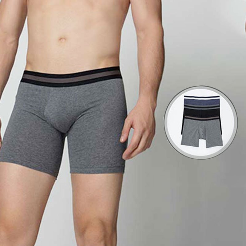 Mens underwear pure cotton square breathable comfortable youth four corner trend underwear men plus size loose