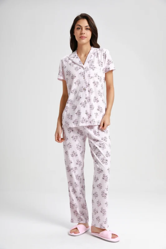 polyester spandex pajamas set
