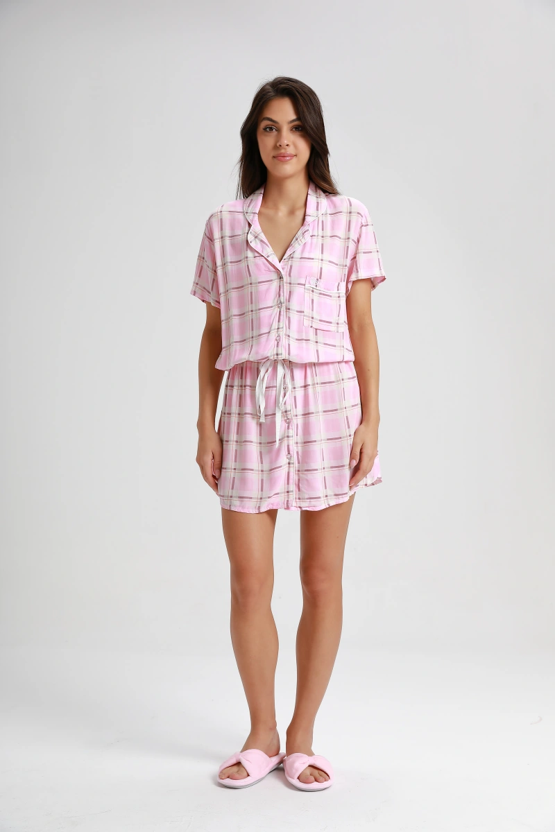 rayon short pajamas set