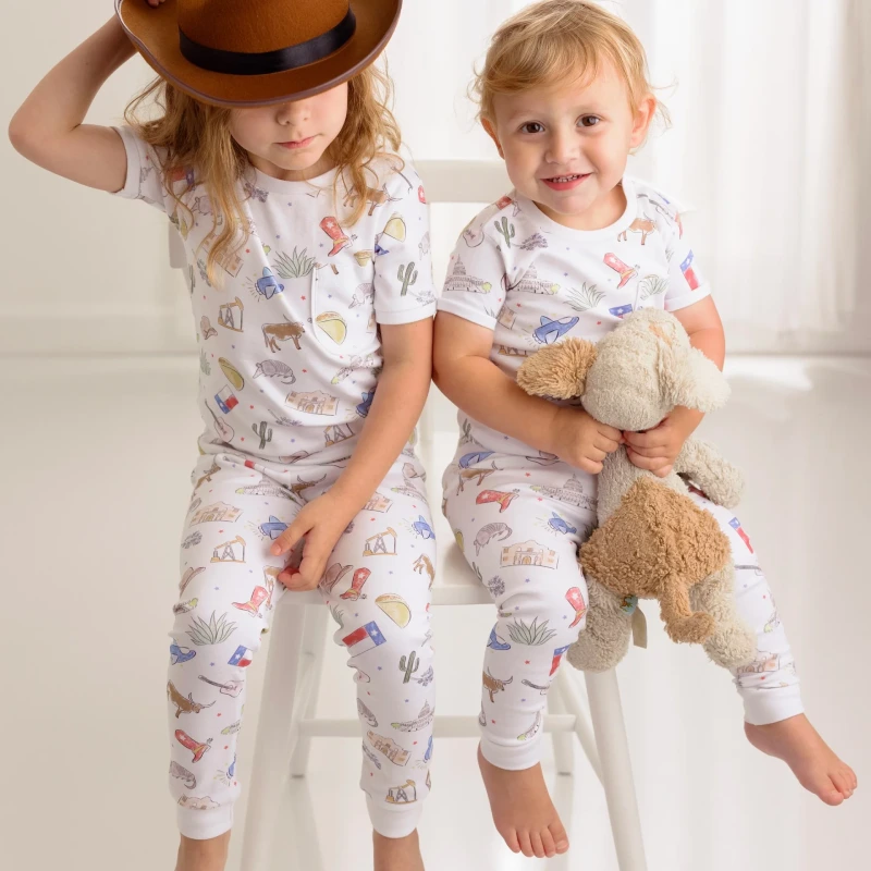 100 cotton kids pajamas