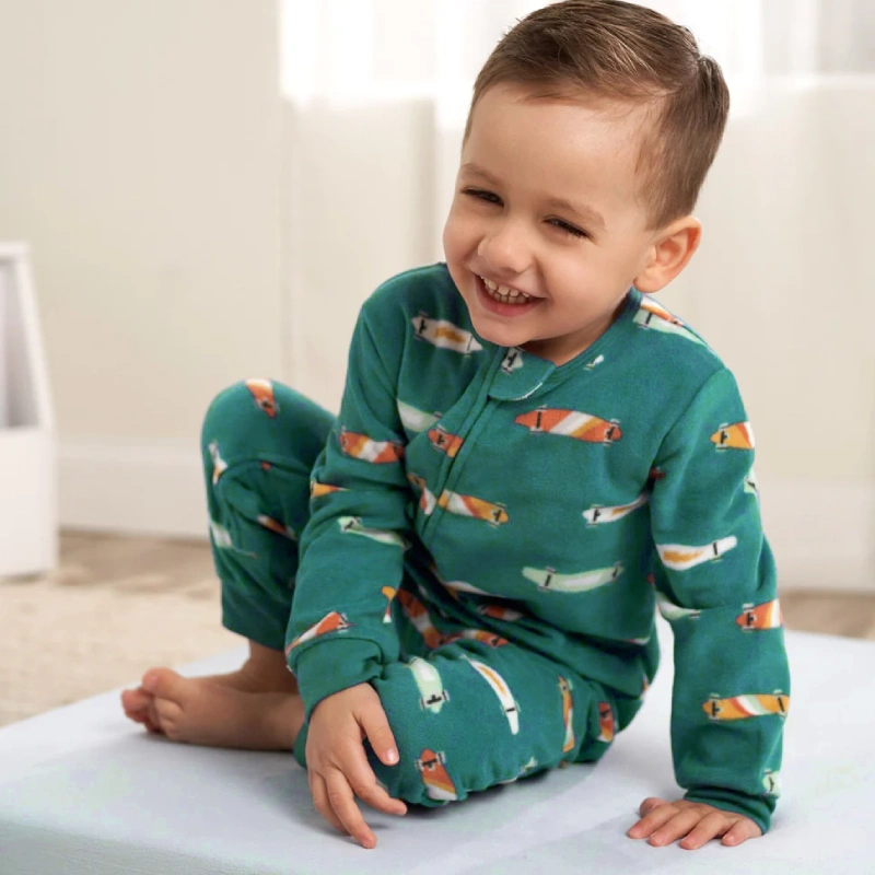 baby boy fleece pajamas