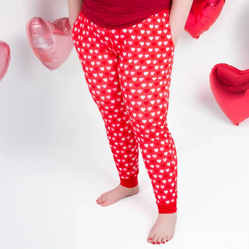 bamboo valentine pajamas pants