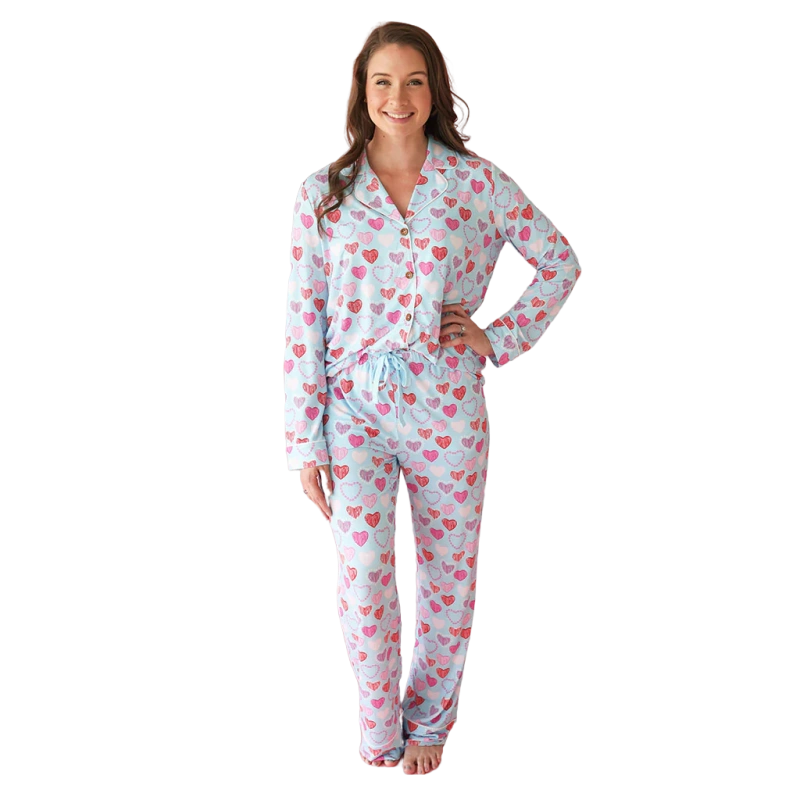 bamboo valentines pajamas
