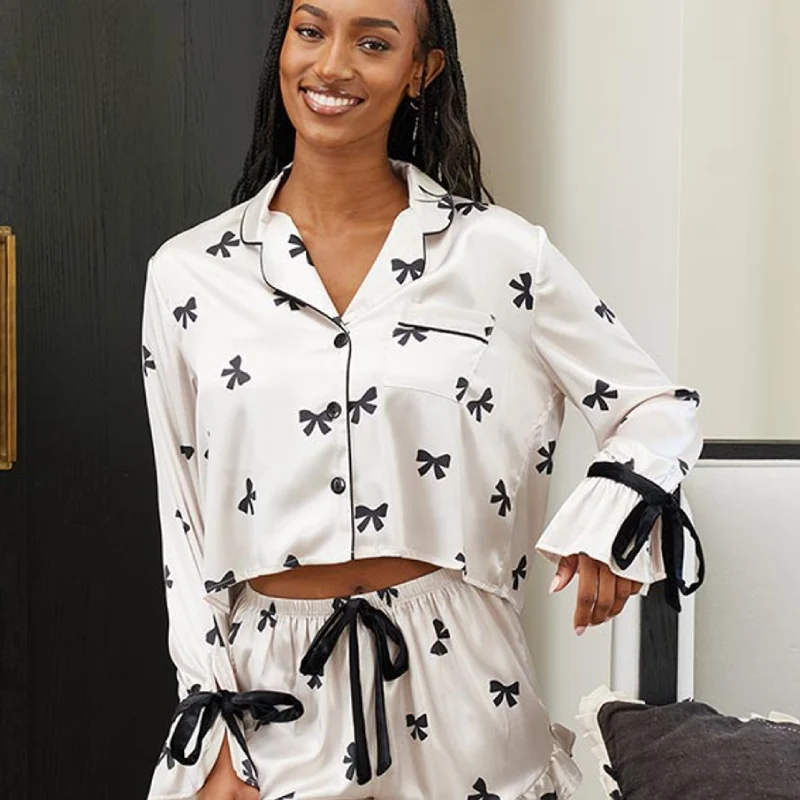 black bow pajamas