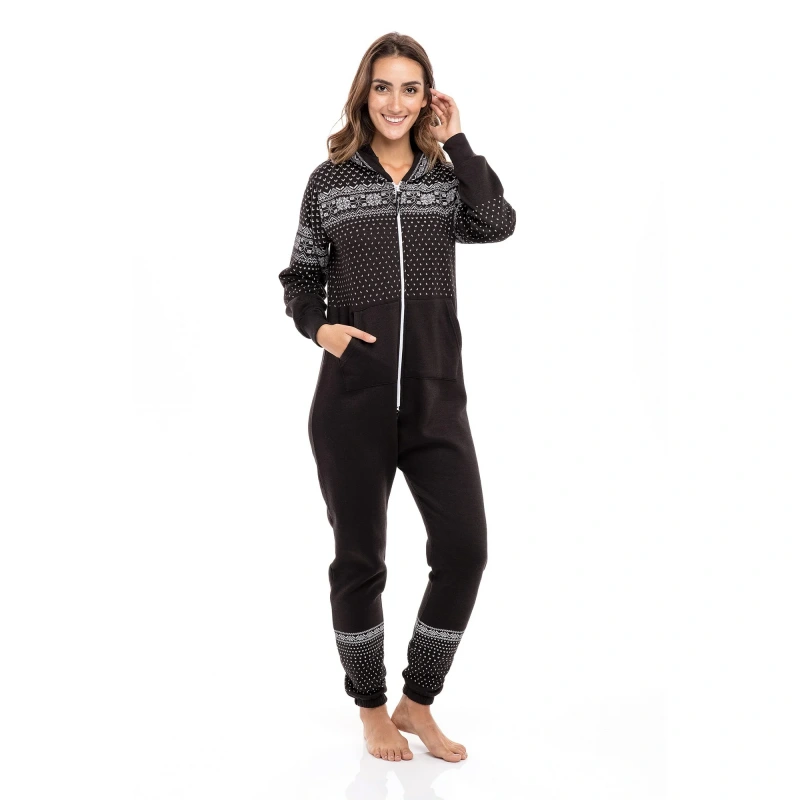 black onesie pajamas women's