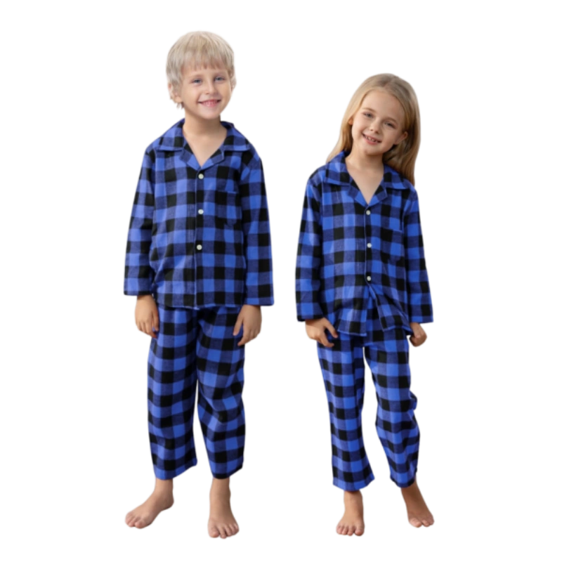 blue pajamas
