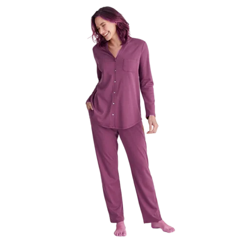 button down pajama set