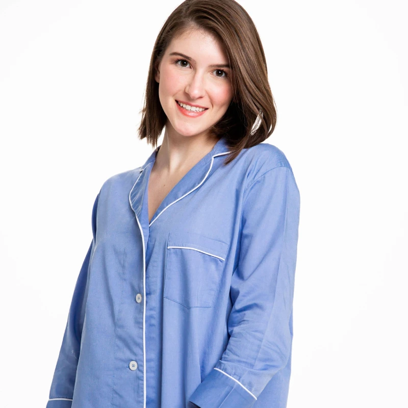 button down pajama tops