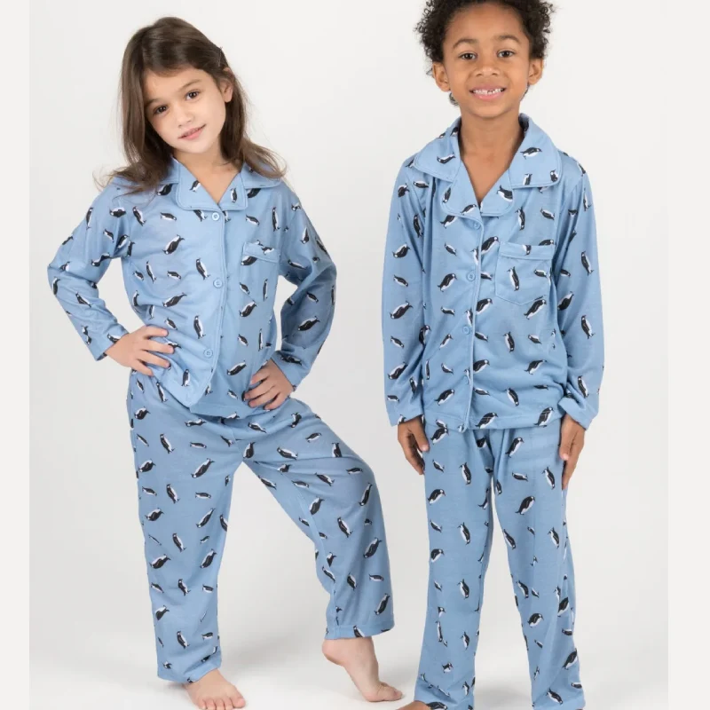 children's button up pajamas