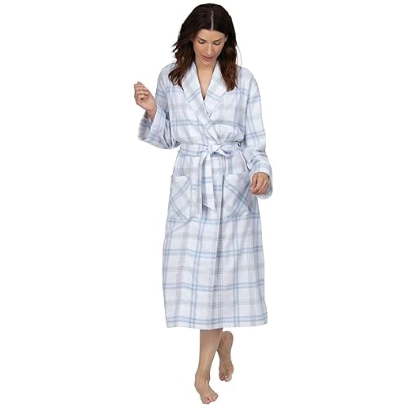 cotton flannel robes for women