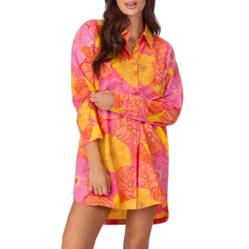 cotton long sleeve nightgowns for women