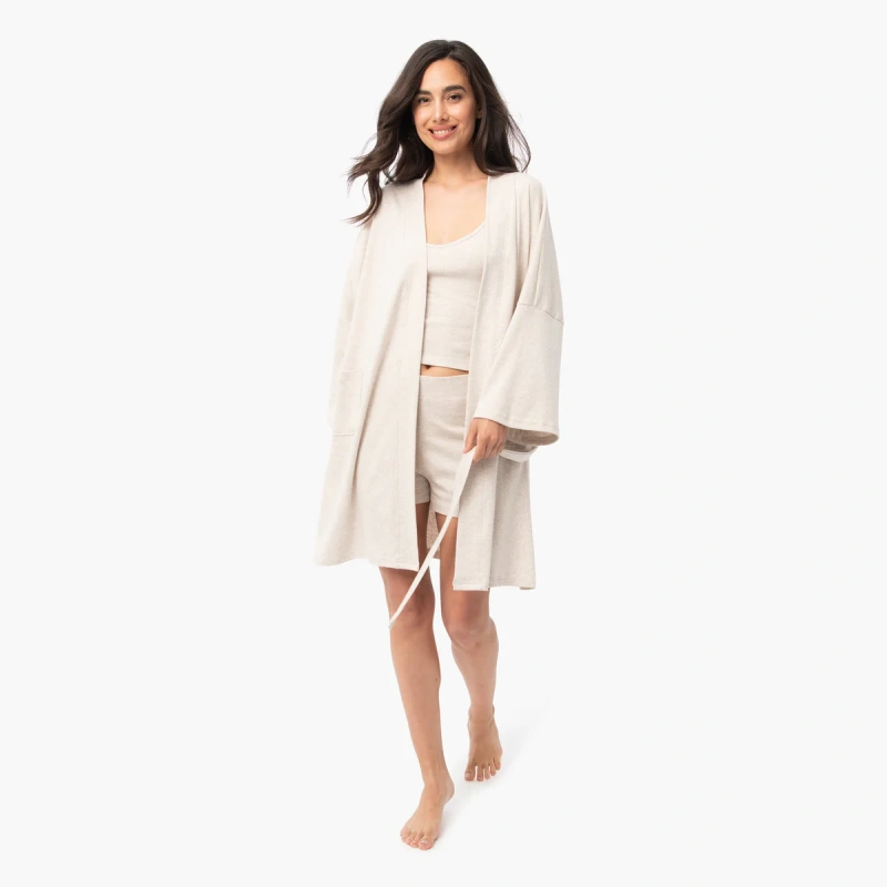 cotton short robes for women