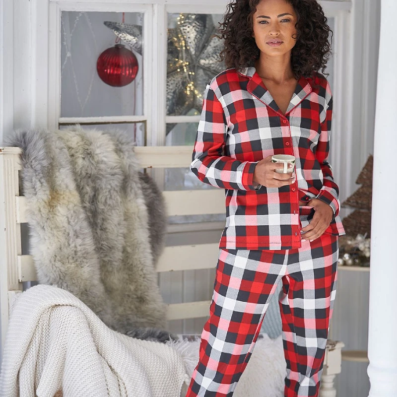 fall plaid pajama pants
