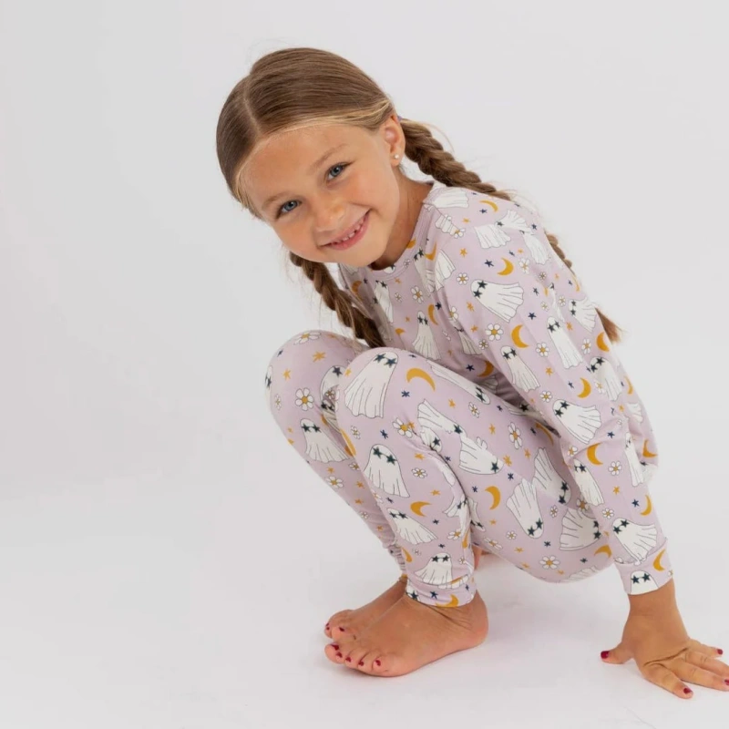 ghost bamboo halloween pajamas