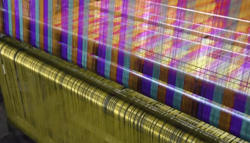 how is silk made into fabric