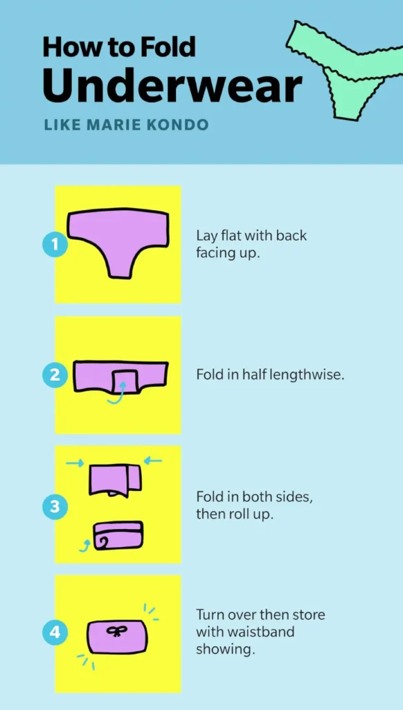 how to fold a underwear
