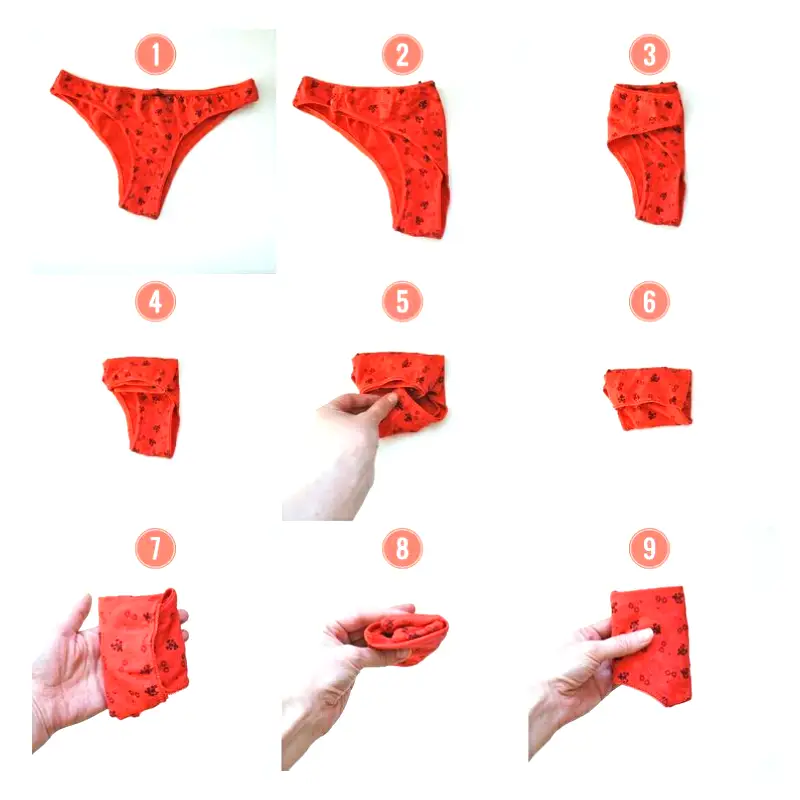 how to fold underwear