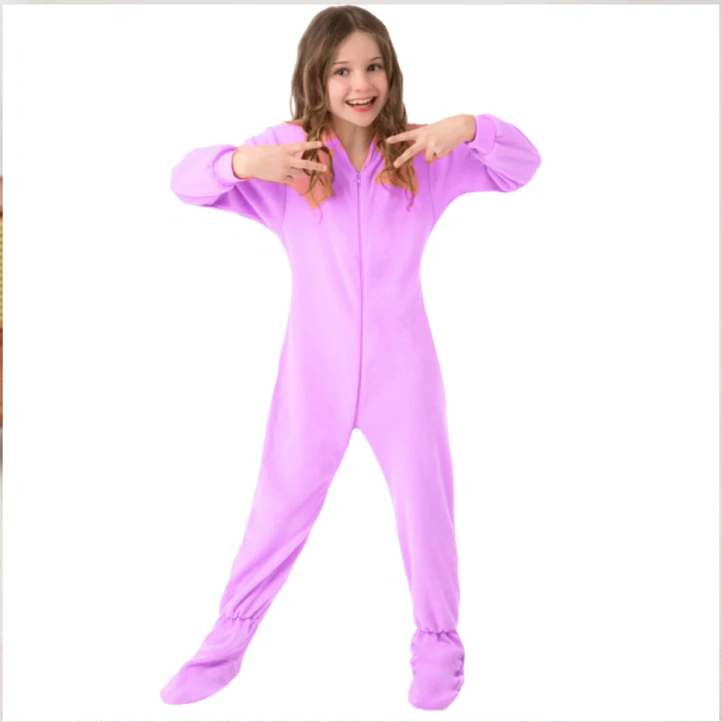kids fleece onesie pajamas