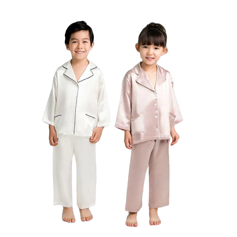 kids silk pajamas