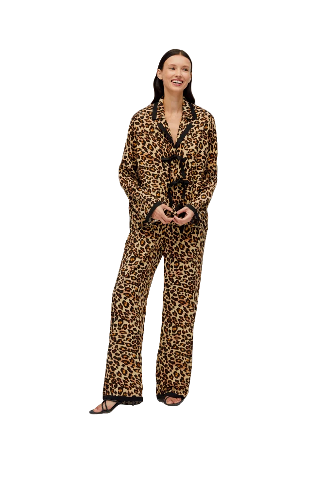 leopard print pajamas womens