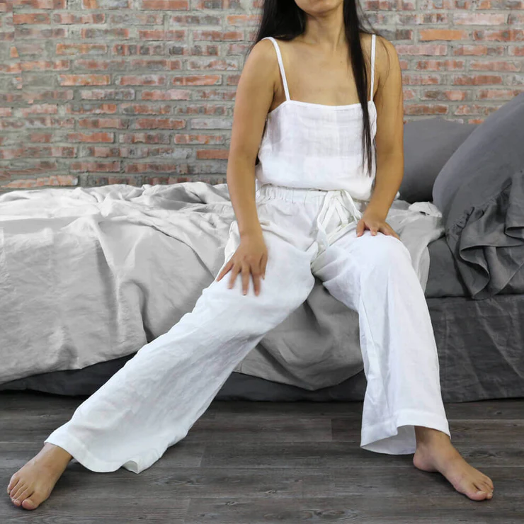 linen pajama pants women