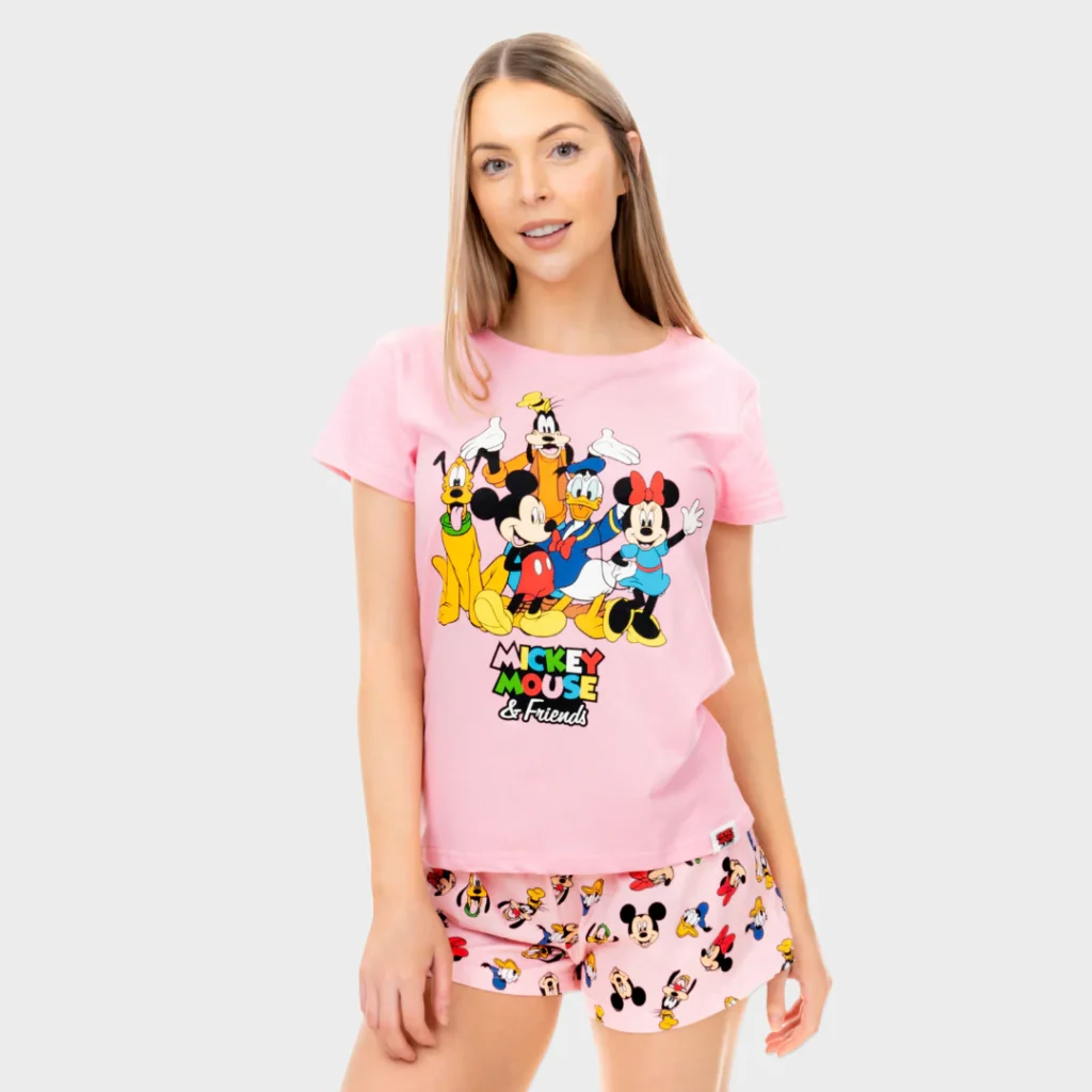 mickey mouse women's pajamas shorts