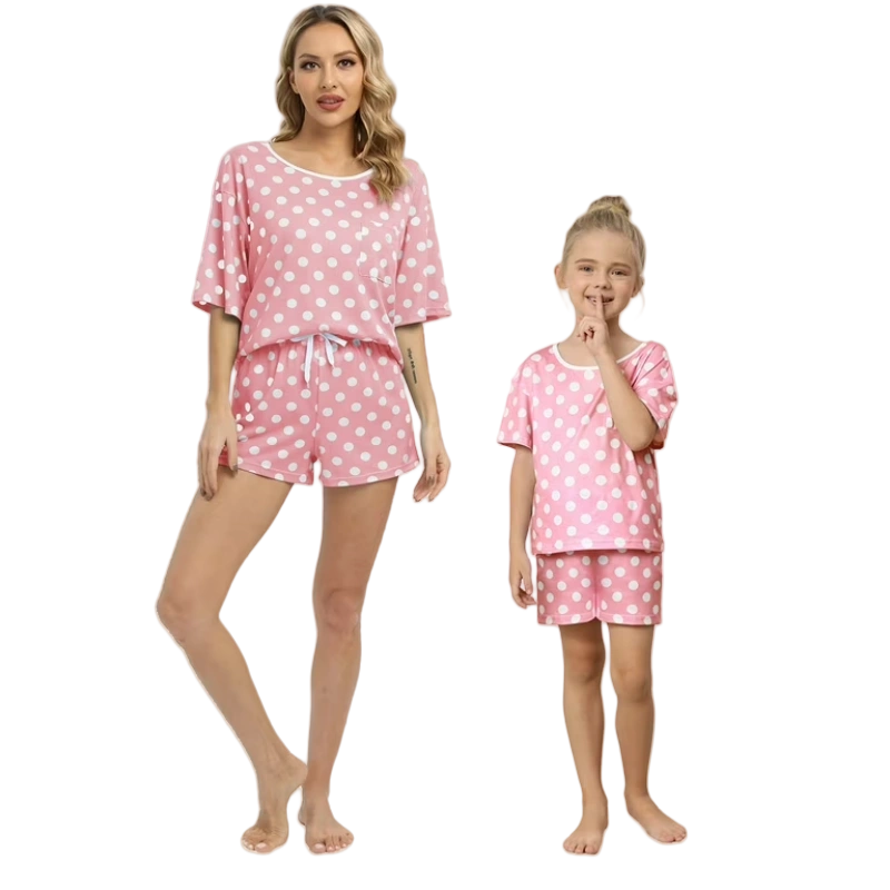mom and daughter matching pajamas