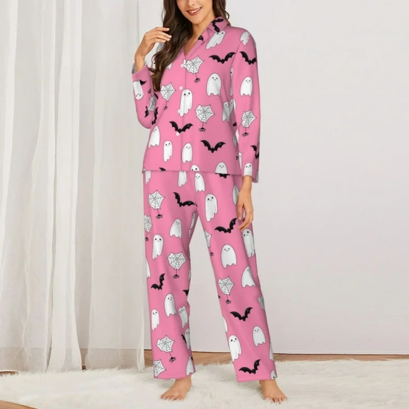 pink halloween pajamas women
