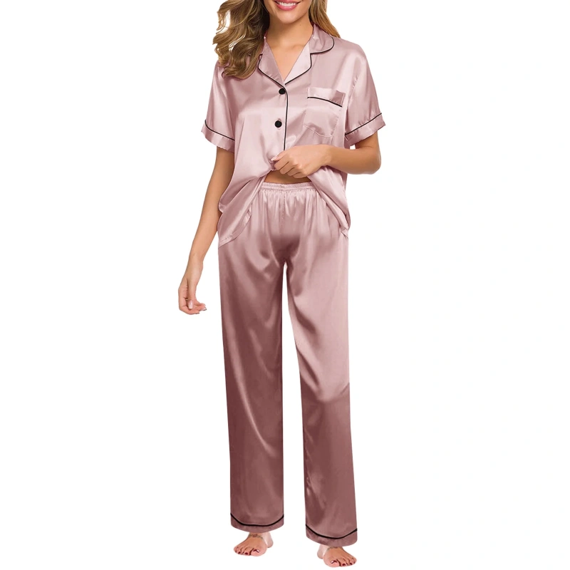 pink silk valentines pajamas