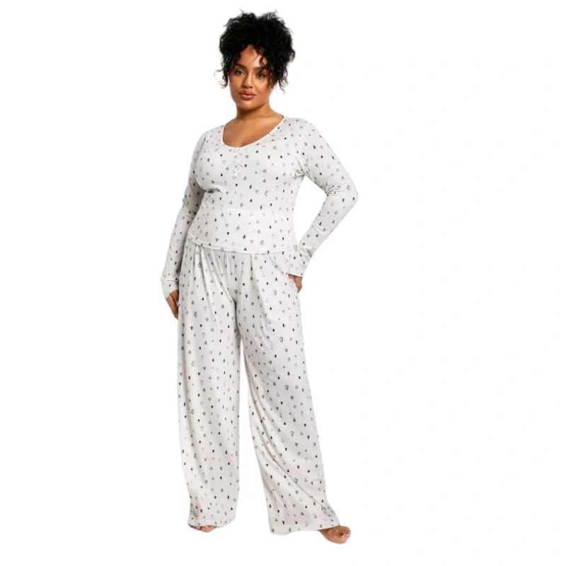 plus size womens pajamas with bows