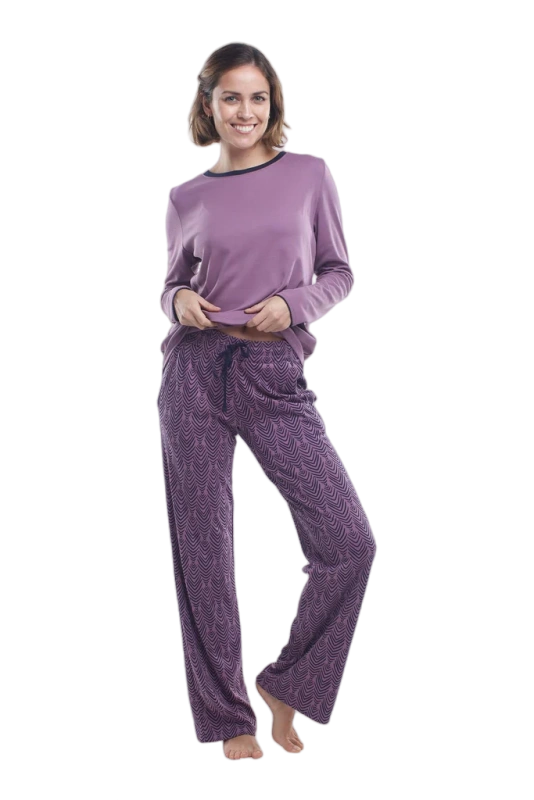 purple pajamas womens