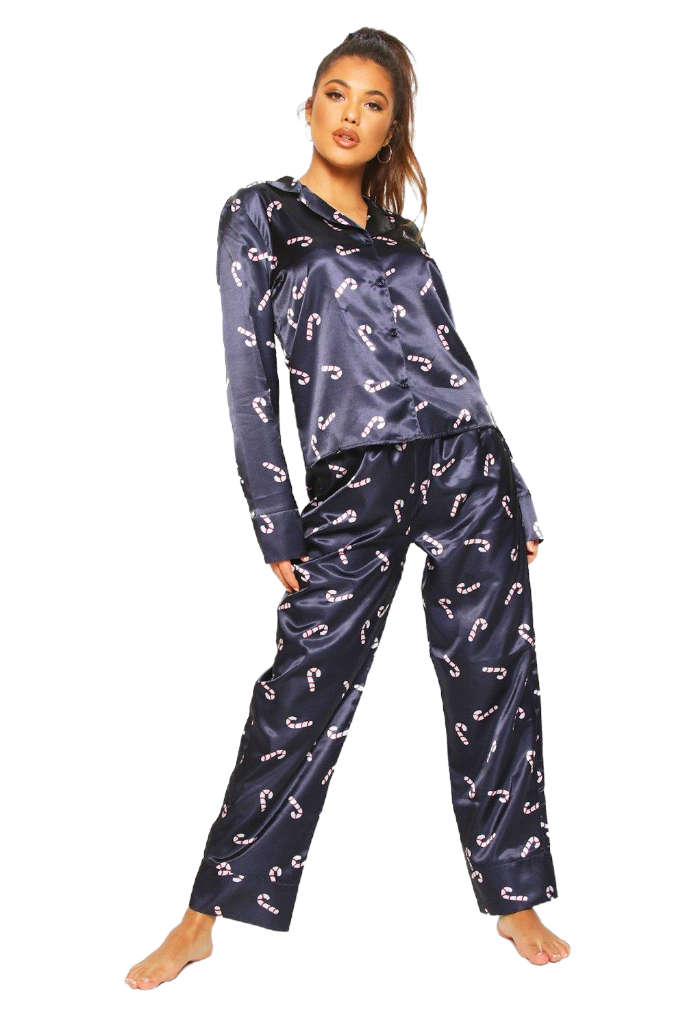 silk christmas pajamas