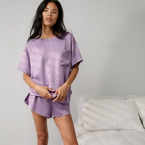 silk satin women's silk pajamas