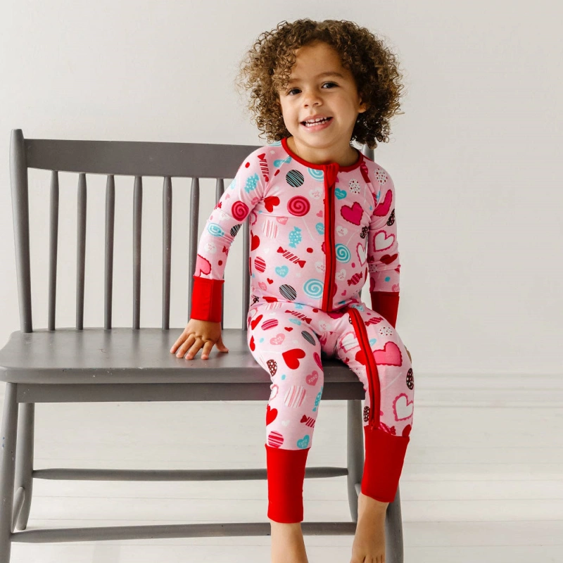 toddler bamboo valentines pajamas