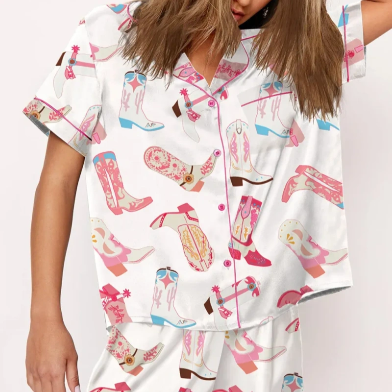 valentines silk pajama set