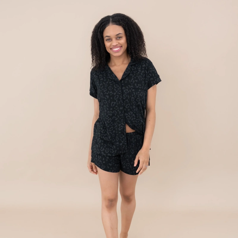 womens black pajama set