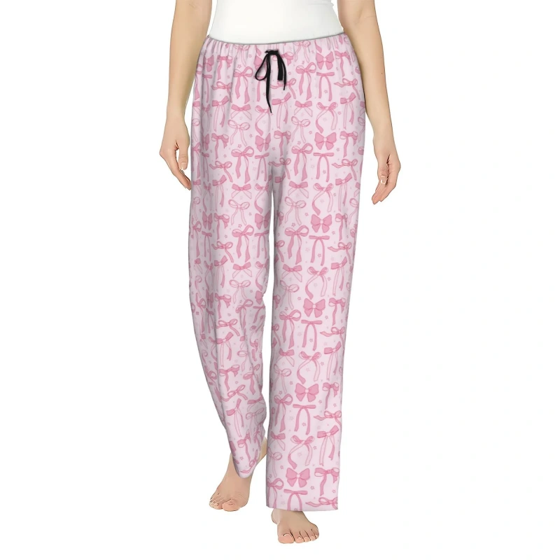 womens bow pajama pants