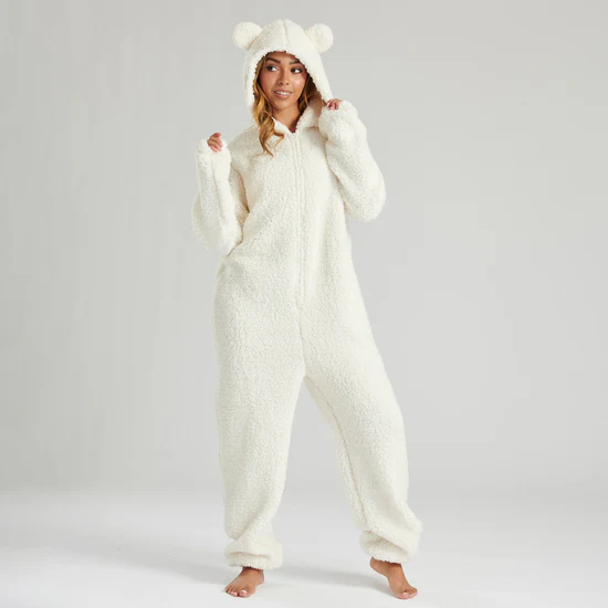 womens fleece onesie pajamas
