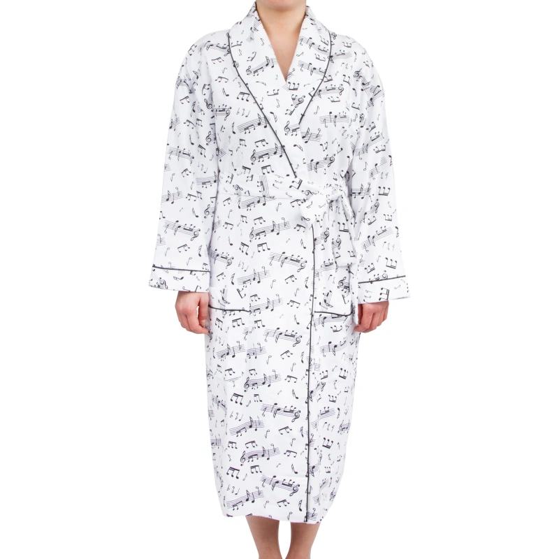 women's full length flannel robe