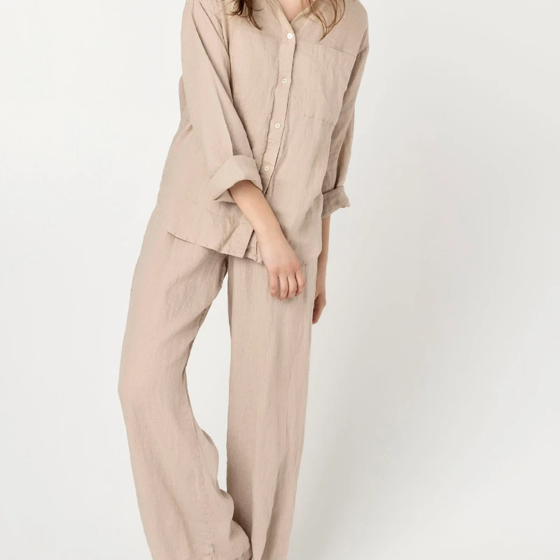 women's linen pajamas