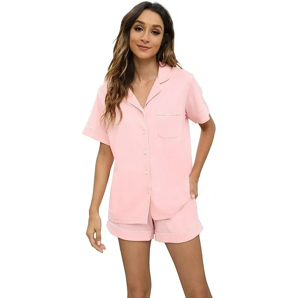womens pink pajama top