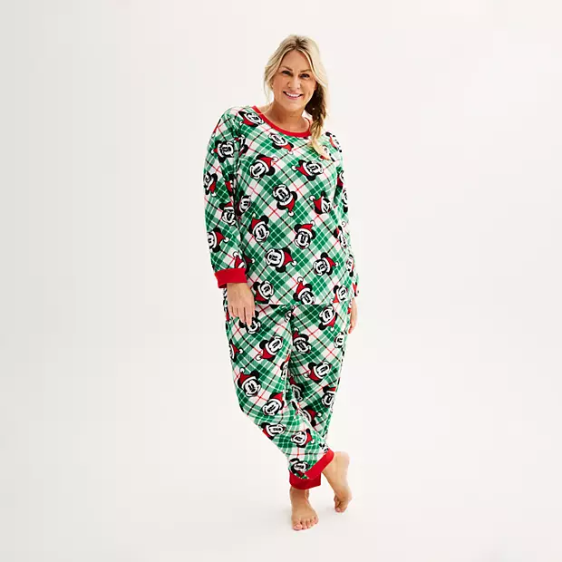 women's plus size mickey mouse pajamas