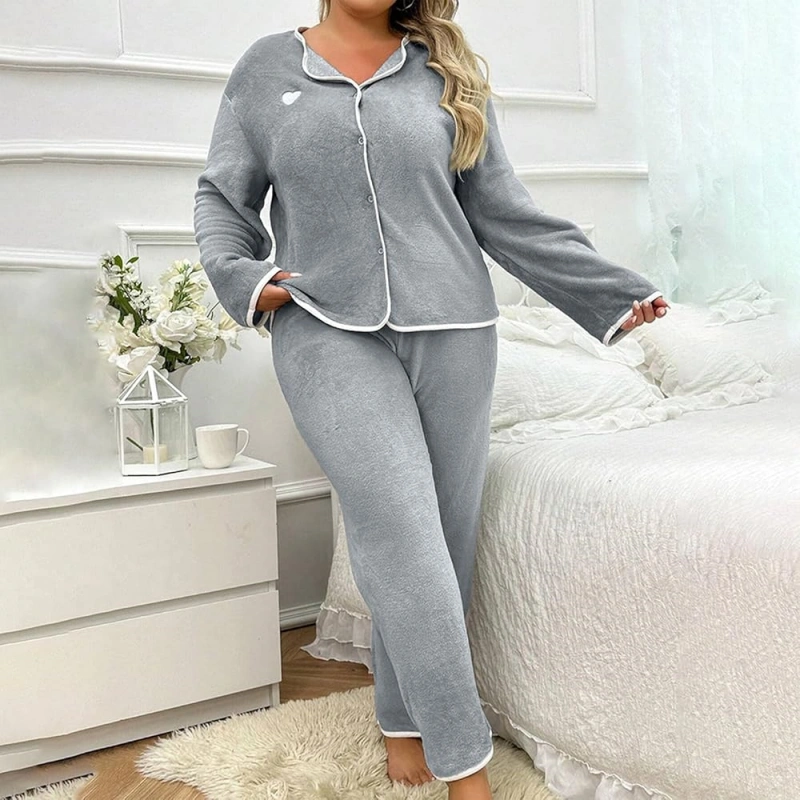 women's plus size winter pajamas
