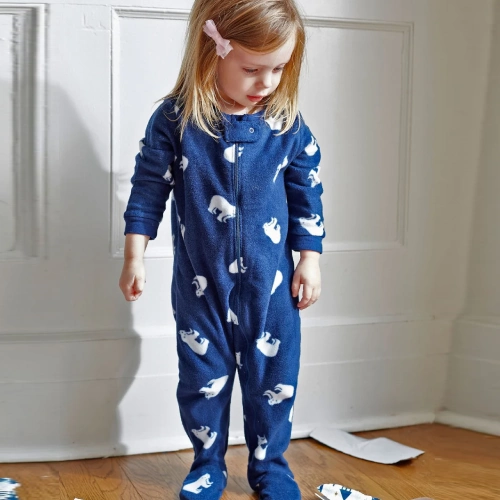 baby fleece footie pajamas