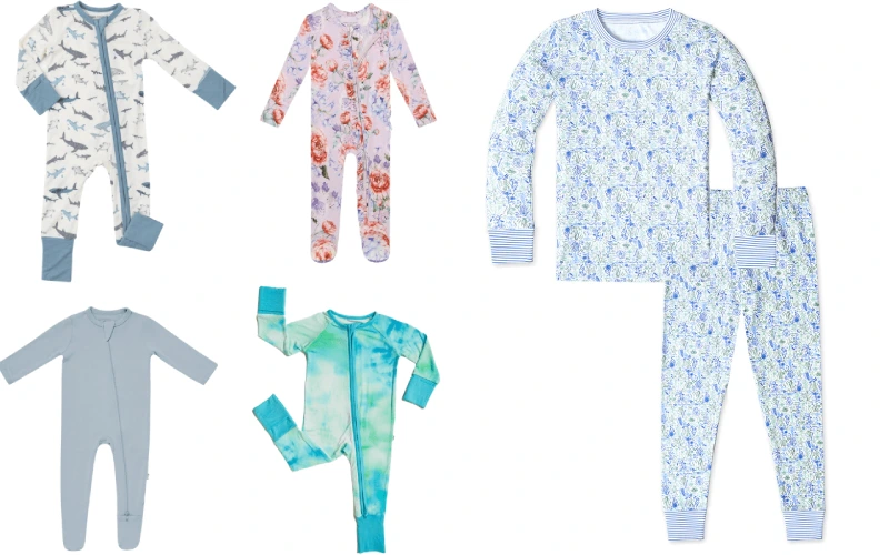 baby pajamas materials and styles