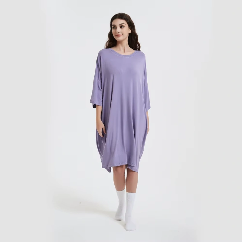 bamboo night dress for women summer
