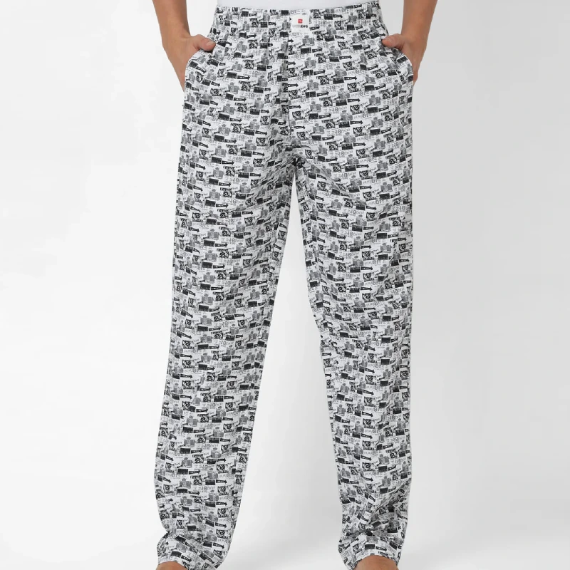 black and white mens pajamas