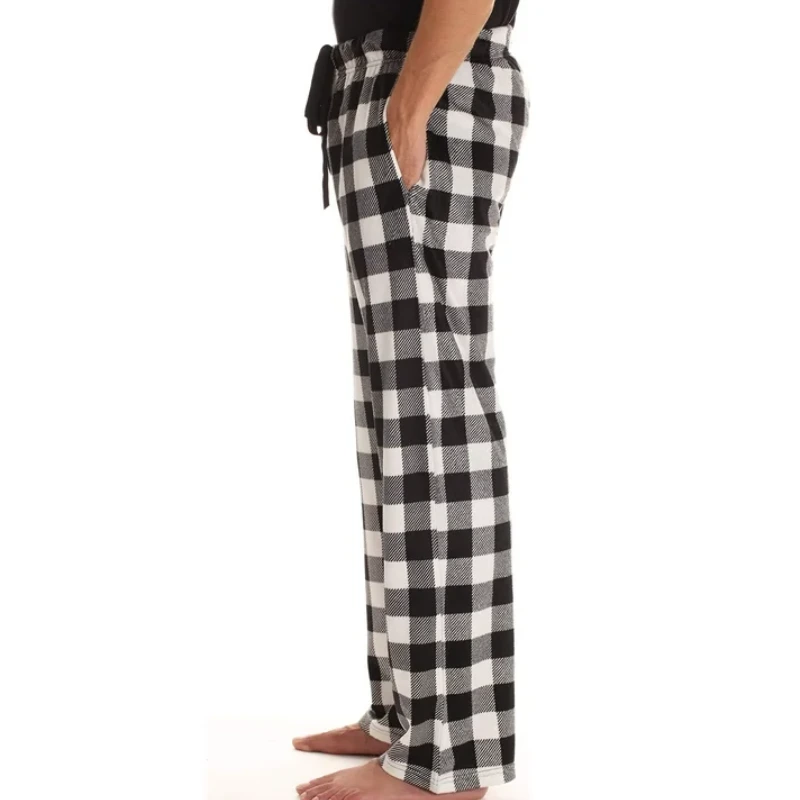 black and white pajama pants mens